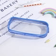 thumbnail image 1 of geerera 2Pcs Clear Pencil Cases, 7.87x3.15in Transparent PVC Zipper Pouch, Stationery Organizer, 1 of 4