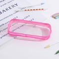 thumbnail image 1 of geerera 2Pcs Clear Pencil Cases, 7.87x3.15in Transparent PVC Zipper Pouch, Stationery Organizer, 1 of 4
