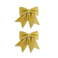 thumbnail image 1 of geerera 2pcs Christams Glitter Bows, Shiny Bows for Christmas Tree Party Decorations Xmas Decor Wreath Ornaments, 1 of 5