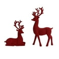 thumbnail image 1 of geerera 2pcs Christmas Reindeer Statues, Resin Christmas Elk Statues Home Office Decorative Displays for Living Room, Bedroom, Bathroom, Bookshelf, Desktop, Cabinets, 1 of 6