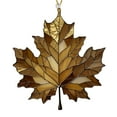 thumbnail image 1 of geerera 3.9" Maple Leaf Suncatcher, Christmas Tree Ornaments, Acrylic Stained Glass Window Hanging, Window Wall Hanging Ornament for Thanksgiving Autumn Christmas Party Supplies, 1 of 6
