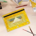 thumbnail image 1 of geerera 3-Ring Pencil Pouch, 9.84x7.48in Zippered Binder Bag with Clear Window, 1 of 6