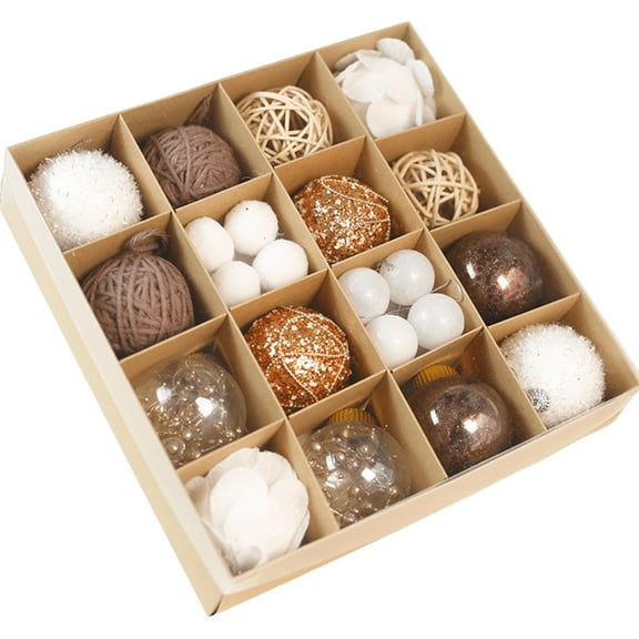 geerera 30pcs Christmas Ball Ornaments, Hanging Tree Decoration Set, Shatterproof Holiday Decor for Home, Office, Gift Display