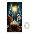 thumbnail image 1 of geerera 35x71 Inch Nativity Door Cover, Christmas Scene Banner, Jesus Themed Hanging Decor for Front Door, Wall, Window, Holiday Display, 1 of 9