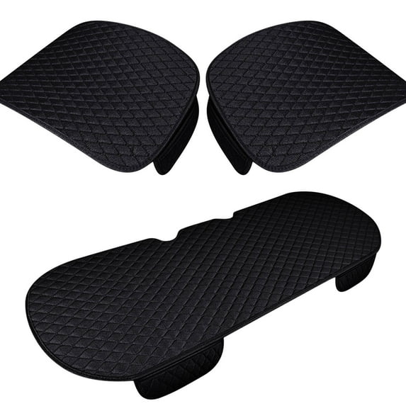 geerera 3Pcs Car Seat Cushion Car Seat Protector Car Front Seat Rear Seat Covers Non-slip Breathable Universal Car Cushion For Car SUV