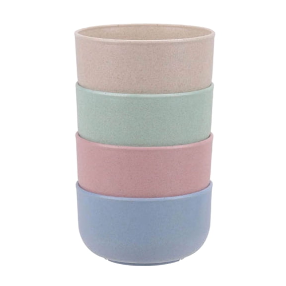 geerera 4-Pack Plastic Bowls, Dishwasher Safe, Large Cereal Bowls, Shatterproof for Cooking, Snacks, and Meal Prep