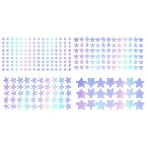 geerera 4 Sheets Glow-in-the-dark Star Stickers, Color Changing Fluorescent Decals, for Bedroom, Party Wall Decor, Window Decoration