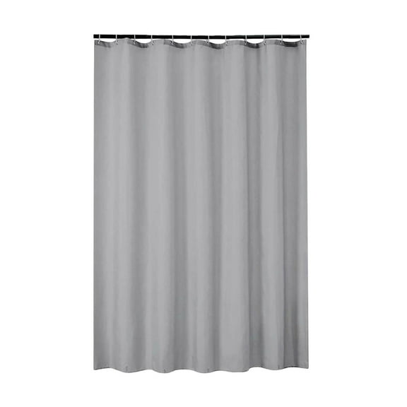 geerera 47x71 Inch Plain Shower Curtain - Thickened Waterproof Polyester Bathroom Partition with 8 Hooks, Solid Color Door Curtain for Tub/Toilet