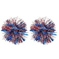 thumbnail image 1 of geerera 4th of July Glitter Firework Hoop Earrings for Women - Lightweight Red White Blue Patriotic USA Flag Jewelry with Sparkle Decor, 1 of 6