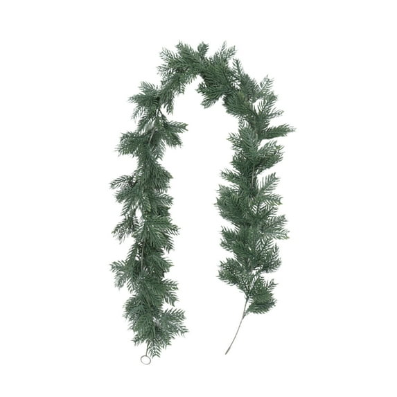 geerera 5.9 Ft Artificial Pine Garland, Realistic Cedar Cypress Greenery for Holiday Decor, Mantel Fireplace Table Centerpiece Indoor Christmas Decorations