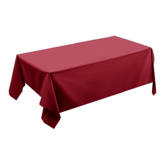 geerera 54 x 72 Inch Plastic Rectangle Tablecloth, Disposable Table Cloth, Wipe-Clean Party Table Cover for Events, Dining, Gatherings