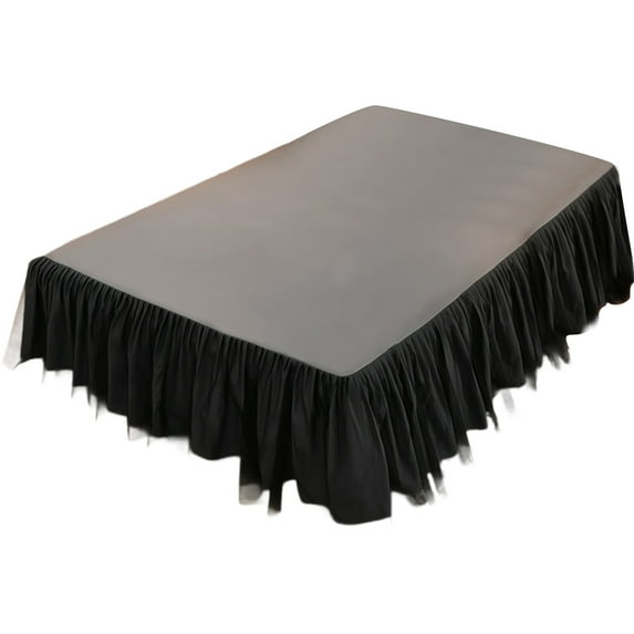 geerera 59x78.8 Inch Wrap-Around Bed Skirt, Hotel Quality Microfiber with Gathered Ruffled Design, Solid Color Dust Ruffle for Standard Mattresses