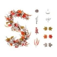 thumbnail image 1 of geerera 6.5 Ft Maple Leaf Garland with Pumpkins and Berries, White Fall Vine for Thanksgiving Decor, Fireplace, Wedding, Home, 1 of 6