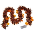 thumbnail image 1 of geerera 6.56Ft Fall Twist Garland, Tinsel Garland with Light, Glittering Tinsel Garland, Hanging Metallic Tinsel Decoration for Home Tree Stairs Indoor Outdoor Party, 1 of 6