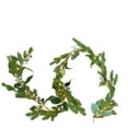 thumbnail image 1 of geerera 6.6FT Prelit Christmas Garland, Battery Operated Pine Garland with Holly Berries, Artificial Lighted Vine for Mantle, Indoor Outdoor Decor, 1 of 6