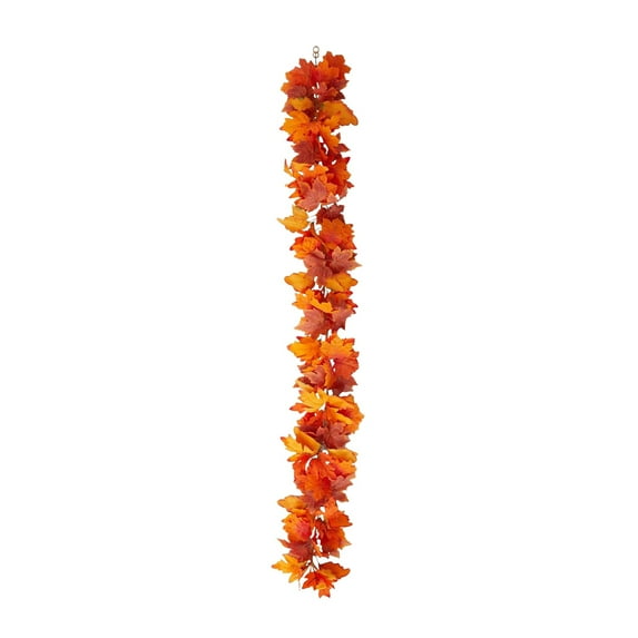 geerera 67 Inch Fall Garland Maple Leaf, Fall Maple Leaves Garland, Artificial Autumn Foliage Hanging Vine for Thanksgiving, Home, Wedding, Fireplace, Party, Christmas Decor
