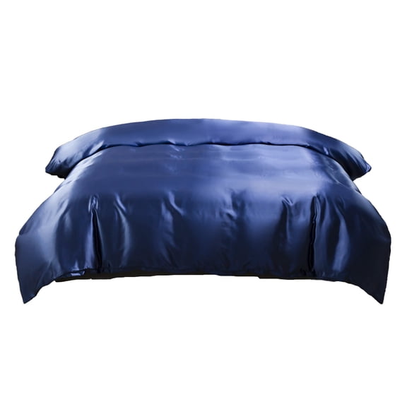 geerera 68x90 Inch Satin Duvet Cover Queen Size, Silk Like Comforter Cover, Hidden Zipper Closure, Wrinkle-Resistant, for Bedroom, Guest Room, Hotel