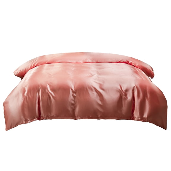 geerera 68x90 Inch Satin Duvet Cover Queen Size, Silk Like Comforter Cover, Hidden Zipper Closure, Wrinkle-Resistant, for Bedroom, Guest Room, Hotel