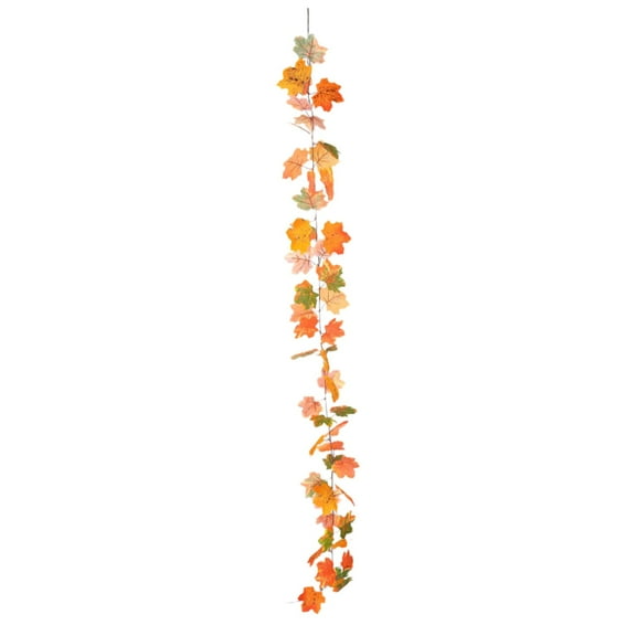 geerera 69 Inch Maple Leaf Vine, Fall Foliage Garland, Artificial Leaves for Thanksgiving Decor, Living Room Mantel Table Decoration