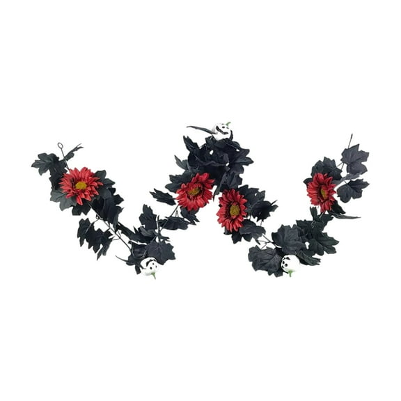 geerera 69 inch Simulated Maple Leaf Garland, Fall Foliage Vine, Autumn Decor for Table, Wall, Fireplace Mantel
