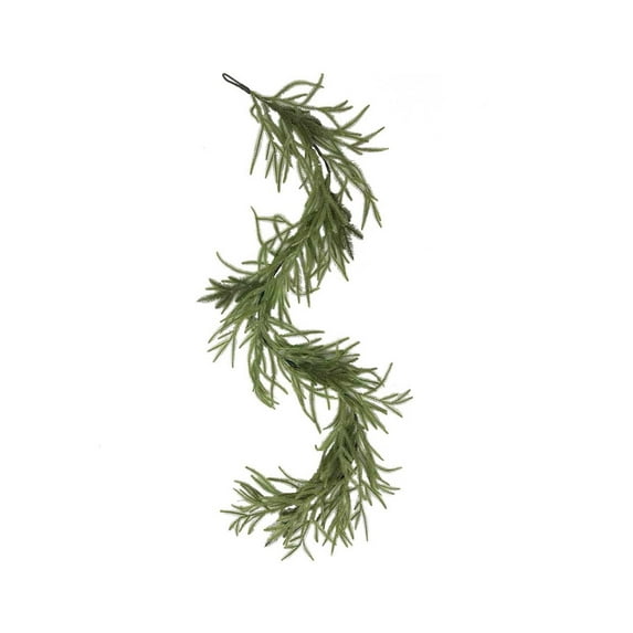 geerera 6FT Artificial Norfolk Pine Garland, Realistic Winter Greenery Garland, Faux Pine Table Garland, for Mantle Decor, Wall Display, Indoor Outdoor Use