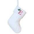 thumbnail image 1 of geerera 8x6 Inch White Knit Letter Stocking, Personalized Embroidered Christmas Stocking, Holiday Decor, for Christmas Tree, Family Celebration, Gift Giving, 1 of 5
