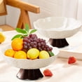thumbnail image 1 of geerera 9.8in Footed Fruit Bowl, Decorative Pedestal Serving Tray, Snack and Candy Dish for Home, Living Room and Coffee Table, 1 of 6