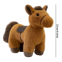 geerera 9-Inch Horse Plush Toy, Realistic Farm Animal Stuffed Horse, Soft Stuffed Animal, for Easter Gift, Birthday Present