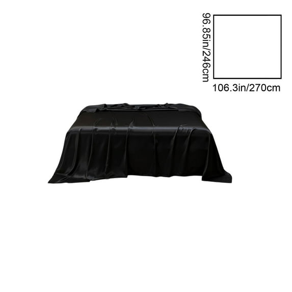 geerera 97x106 Inch Solid Color Satin Sheets Queen Size, Silk Like Bed Sheets, Soft and Wrinkle-Resistant,for Bedroom, Guest Room, Hotel