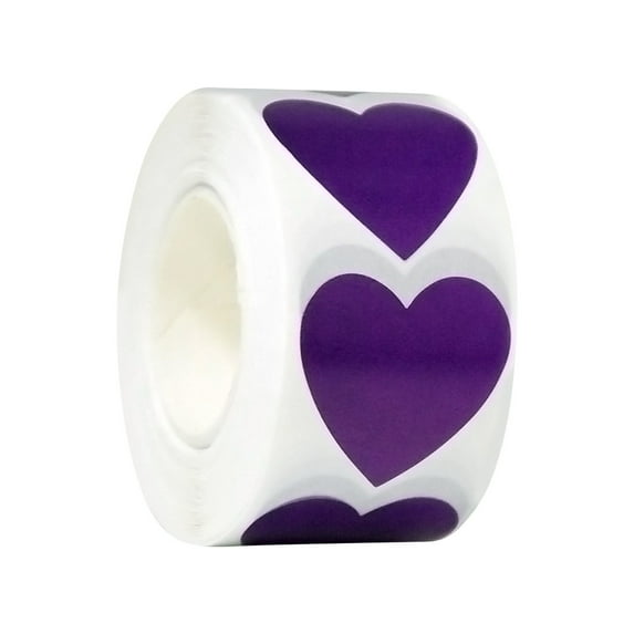 geerera A Roll Valentine's Day Sticker Roll, 500-Count Decorative Tape, for Craft Scrapbooking, Party Decor, Gift Wrapping