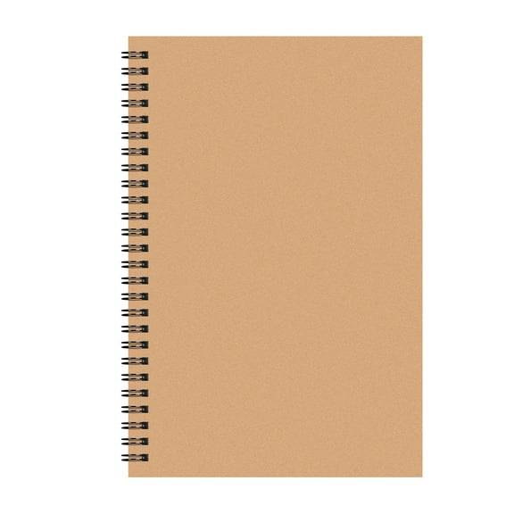 geerera A5 Kraft Notebooks, Kraft Travel Journals , Soft Cover Notebooks,60 Lined Ivory Pages, for Making Plans, Writing Memos, Exercise, Office Supplies 8.07X5.51 inch