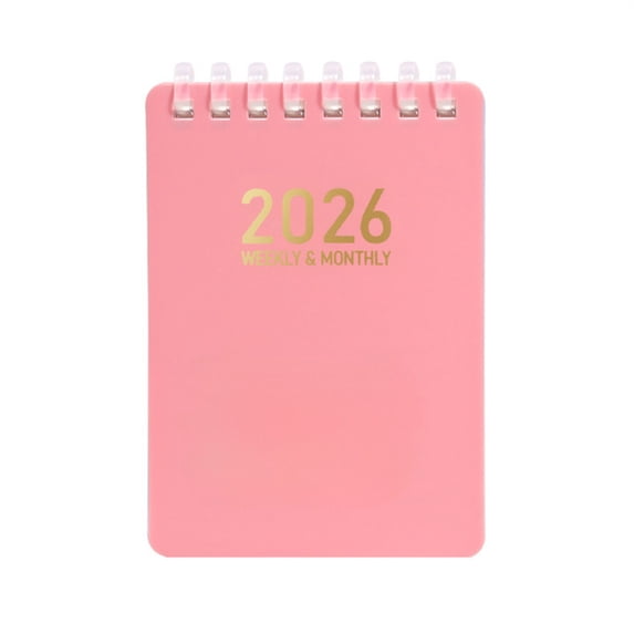 geerera A7 Mini Dated Planner, Coiled Life Planner, 4"x3" Monthly Calendar Planner for Increase Productivity, Time Management and Hit Your Goals