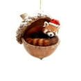 thumbnail image 1 of geerera Animal Acorn Ornaments, Cozy Creature Christmas Decor, for Xmas Tree Hanging, Holiday Decor(Red panda), 1 of 4
