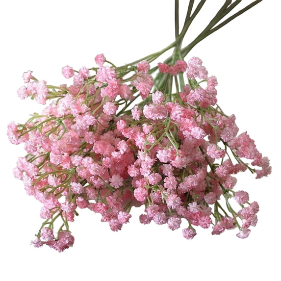 geerera Artificial Baby's Breath Flowers, 2-Pack Fake Gypsophila Stems, for Wedding Bouquet, Party Floral Arrangement