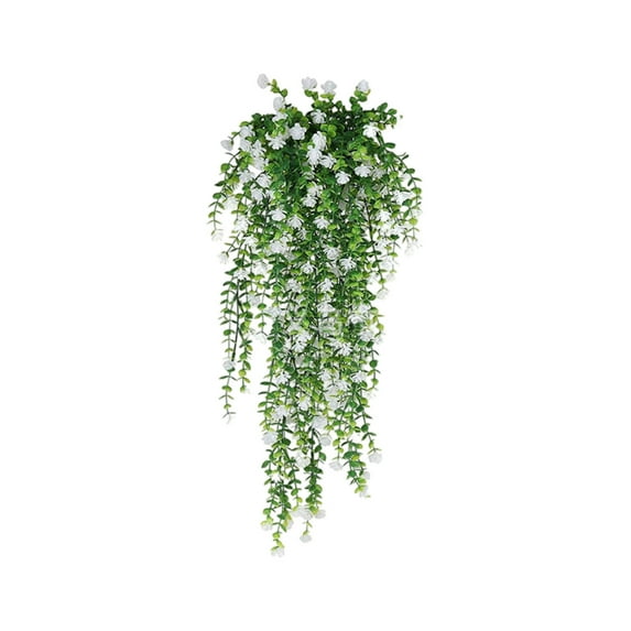 geerera Artificial Hanging Eucalyptus, UV-Resistant Faux Greenery Vine for Outdoor Garden, Wedding Backdrops, Indoor Wall Decor