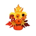 thumbnail image 1 of geerera Artificial Pumpkins Decorations, Decorative Pumpkin with Maple Berry, Fall Decor for Mantel Display, Table Centerpiece, Harvest Festival Decor, 1 of 6