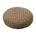 thumbnail image 1 of geerera Bar Stool Covers, Round Crease-Resistant Stretchy Washable Jacquard Dustproof Stool Seat Slipcover with Elastic Bands，13.78 inch, 1 of 6