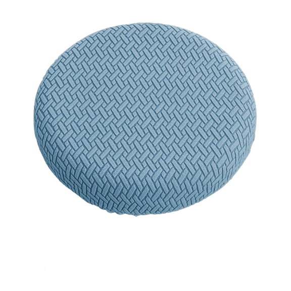 geerera Bar Stool Covers, Round Crease-Resistant Stretchy Washable Jacquard Dustproof Stool Seat Slipcover with Elastic Bands,13.78 inch