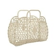 thumbnail image 1 of geerera Bathroom Washing Storage Basket with Handles, Portable Plastic Beach Basket, Removable Sundries Basket, Shopping Basket,10x4.7x8.7 inch, 1 of 5