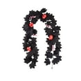 thumbnail image 1 of geerera Black Artificial Maple Leaf Garland, Fall Vine with Flowers for Decor, Indoor Outdoor Hanging Ornaments for Mantle, Wall, Backdrop & Party Decorations, 1 of 6