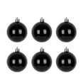 thumbnail image 1 of geerera Black Christmas Balls, 6-Piece Tree Ornament Set, Modern Holiday Decor for Christmas Tree, Wreath, Festive Display, 1 of 5