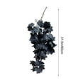 thumbnail image 1 of geerera Black Fall Leaves Garland, Autumn Leaf Vine with Berries, Artificial Hanging Plant for Home Decor, Fireplace Mantel, Thinksgiving Party, 1 of 6