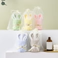 thumbnail image 1 of geerera Bunny Shaped Fleece Hand Towel Easter Gift for Bathroom Kitchen Home Decor, 1 of 5