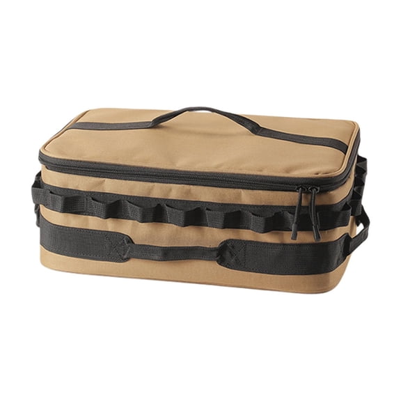 geerera Camping Storage Bag with Handles,Multifunctional Storage Tool Box Carry Griddle,Grilling Tools Basket,Camping Cookware Organizer for Outdoor Camping Travel Picnic
