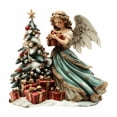 thumbnail image 1 of geerera Christmas Angel Garden Stake, 2D Flat Acrylic Guardian Fairy Yard Ornament, for Garden Display, Patio Decor, Festive Landscape, 1 of 8