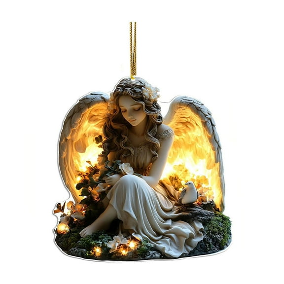 geerera Christmas Angel Ornament, Angel Figurine Tree Topper, Holiday Decor, for Tree Decoration, Holiday Display, Gift Giving
