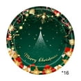 thumbnail image 1 of geerera Christmas Party Supplies Set, 16pcs 7" Paper Plates, Xmas Tableware for Home, Dinner, Picnic, Holiday, Parties, 1 of 6