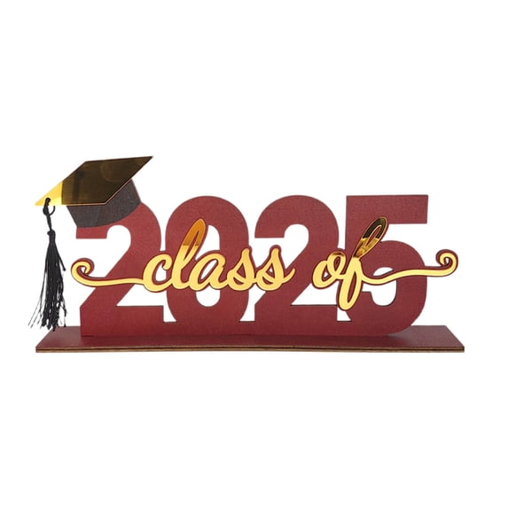 geerera Class of 2025 Graduation Party Decorations, Wooden 2038 Tabletop Sign Photoshoot Props, Congratulate Graduation Table Toppers for College Congrats Grad Party Supplies