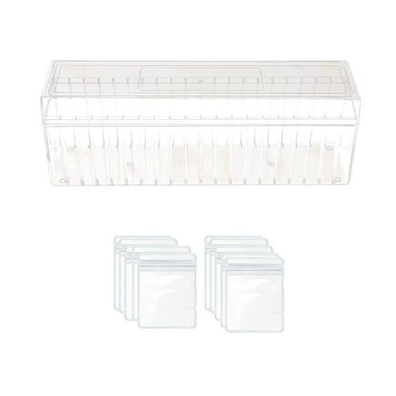 geerera Clear Acrylic Jewelry Box Organizer - Multi-Compartment Display Case for Rings Earrings Necklaces and Bracelets Storage
