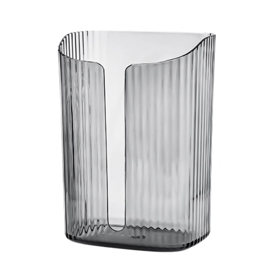 geerera Clear Refillable Wipes Dispenser - Wall Mounted Tissue Box Holder for Bathroom & Kitchen, Multi-Purpose Flushable Wipe Container for Home Use